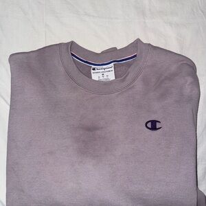 Champion Men's Light Purple Crewneck Sweater